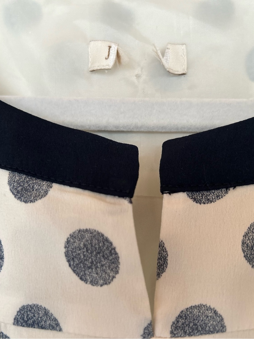 J Crew Navy Polka Dot Sleeveless Dress. Sz: 4-6 Based on an Educated Guess :-) - Picture 3 of 7